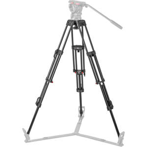  Sachtler ENG 2 D Double Extension Dural Aluminum Tripod Legs with a 100mm Bowl, Maximum Load 77 lbs. 
