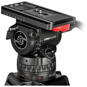  Sachtler DV 12 SB SpeedBalance Pro Video Fluid Head with a 100mm Ball Base, 5 + 5 Damping, & Sliding Plate, Maximum Load 30.8 lbs. 