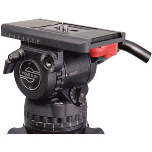  Sachtler DV 15 SB SpeedBalance Pro Video Fluid Head with a 100mm Ball Base, 7 + 7 Damping, & Sliding Plate, Maximum Load 35.2 lbs. 