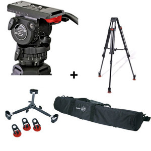  Sachtler 0450 FSB 6 T SL MCF Tripod System with Fluid Head & Mid Level Spreader, Supports 13.2 lbs 