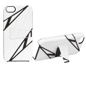 Scosche kickBACK Protective Sport Cover with Kickstand for iPhone 5, White/Black: Picture 1 regular