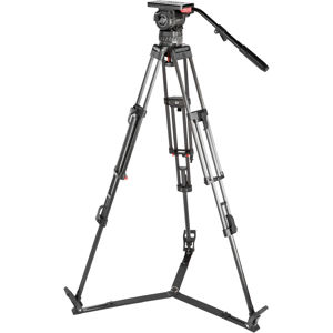  Sachtler Video 15 SB ENG 2 Carbon Fiber Tripod System with Video 15 SB Fluid Head, 2-Stage Tripod, On-Ground Spreader and Hard Case, Supports 35.2 lbs 