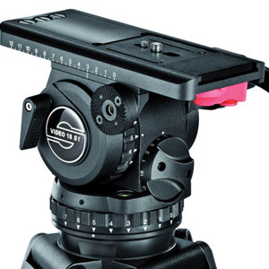  Sachtler Video 18 S1 Plus Video Fluid Head with a 100mm Ball Base, Maximum Load 40 Lbs. 