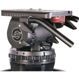  Sachtler Video 25 Plus FB Video Fluid Head with a Flatbase, Maximum Load 70 Lbs. 