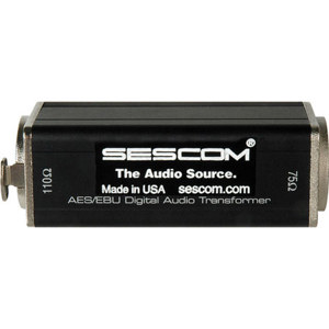 Sescom SES-AES-EBU-1 XLRF to 75 Ohm BNC Female AES/EBU Impedance Transformer: Picture 1 regular