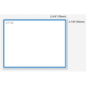 Seiko SLP-NB 2-1/8 x 2-3/4 inch Name Badge Labels, Blue: Picture 1 regular