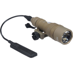  SureFire Mini Scout Light Rail-Mountable LED WeaponLight, 200 Lumens, Click-Type Tailcap Switch, Tan 