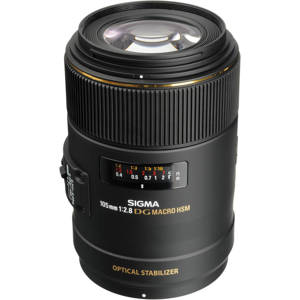  Sigma 105mm f/2.8 EX DG OS HSM Macro Lens for Nikon DSLR Cameras 