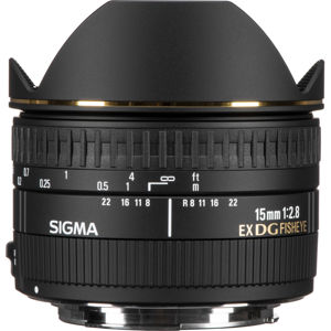 Sigma 15mm f/2.8 EX DG AutoFocus Diagonal Fish-Eye Lens for Canon EOS Cameras - U.S.A. Warranty 