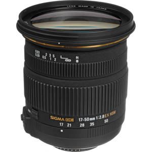  Sigma 17-50mm f/2.8 EX DC OS HSM Auto Focus Wide Angle Zoom Lens for Nikon Digital SLR Cameras - U.S.A. Warranty 