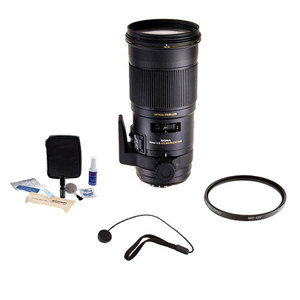 Sigma 180mm f/2.8 EX DG OS HSM APO Macro Lens for DSLR Cameras - Bundle - with Pro Optic Pro Digital 86mm MC UV Filter, Flashpoint CapKeeper CK-2, & Adorama Cleaning Kit for Optics & Cameras