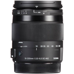  Sigma 18-200mm f/3.5-6.3 DC Macro OS HSM Lens for Canon EOS DSLR's 