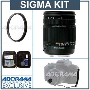 Sigma 18mm-250mm f3.5-6.3 DC OS HSM Lens f/Nikon DSLRs #880306 -BUNDLE-: Picture 1 regular