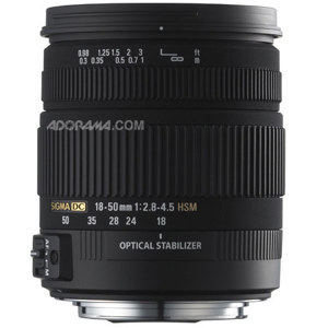  Sigma 18-50mm f/2.8-4.5 DC OS HSM Standard Zoom Lens for Nikon AutoFocus Digital SLR Cameras - USA Warranty 