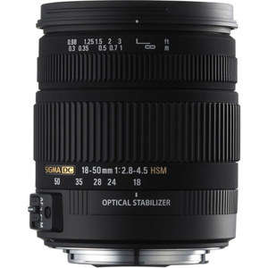 Sigma 18-50mm f/2.8-4.5 DC OS HSM Standard Zoom Lens 861110