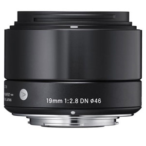  Sigma 19mm f/2.8 DN ART Lens for Micro Four Thirds Cameras, Black 