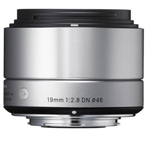  Sigma 19mm f/2.8 DN ART Lens for Micro Four Thirds Cameras, Silver 