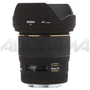  Sigma Sigma 28mm f/1.8 EX DG Aspherical Macro AutoFocus Wide Angle Lens with Hood for Canon EOS Cameras - USA Warranty 
