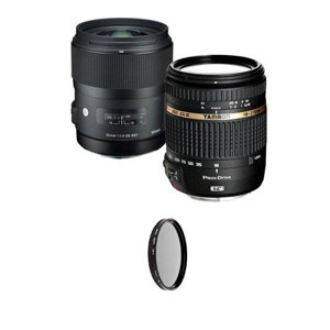  Sigma 35mm f/1.4 DG HSM ART Lens - Kit - with Tamron 18mm - 270mm F/3.5-6.3 DI-II VC PZD For Canon EOS Cameras + Hoya 62mm Circular Polarizer Filter 
