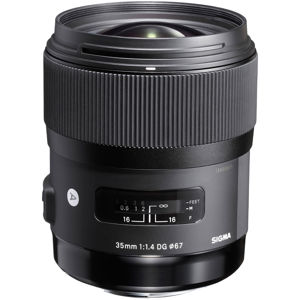  Sigma 35mm f/1.4 DG HSM ART Lens for  Cameras - USA Warranty 