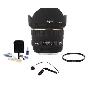  Sigma 50mm f/1.4 EX DG HSM Auto Focus Lens KIT, for Canon EOS Cameras with Tiffen 77mm UV Filter, Lens Cap Leash, Professional Lens Cleaning Kit 