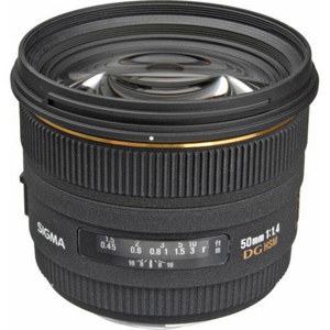  Sigma 50mm f/1.4 EX DG HSM Auto Focus Lens for  Cameras - USA Warranty 
