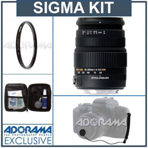 Sigma 50mm-200mm f/4-5.6 DC OS HSM Lens for Nikon AF #686306 w/55m UV Filter ++: Picture 1 regular