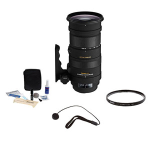  Sigma 50-500mm f/4.5-6.3 APO DG OS HSM Lens Kit, for Sony Alpha & Maxxum Cameras. with Tiffen 86mm UV Filter, Lens Cap Leash, Professional Lens Cleaning Kit 