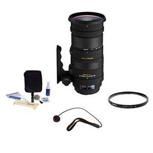  Sigma 50-500mm f/4-6.3 APO DG OS HSM Lens Kit,for Nikon SLR with Tiffen 86mm UV Filter, Lens Cap Leash, Professional Lens Cleaning Kit 