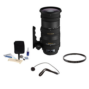  Sigma 50-500mm f/4.5-6.3 APO DG OS HSM Lens Kit, for Pentax SLR Cameras. with Tiffen 86mm UV Filter, Lens Cap Leash, Professional Lens Cleaning Kit 