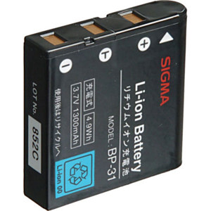 Image :  Sigma Lithium-ion Battery BP-31 for the DP1 and DP2 Digital Cameras 