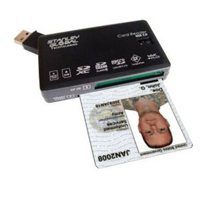  Stanley Global CAC Smart Card Reader, 81-In-One Multi-Memory SDXC & Phone SIM Card Reader / Writer / Editor 