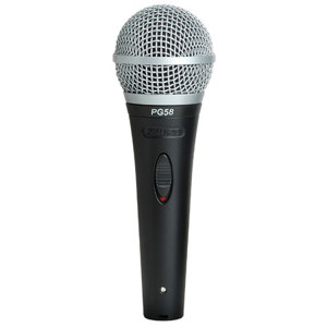 Shure PG58-XLR Cardioid Dynamic Vocal Microphone PG58-XLR