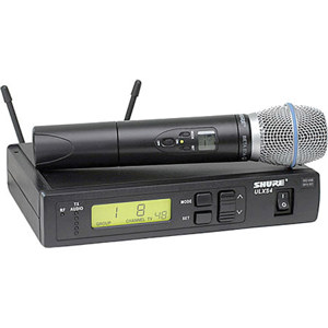 Shure ULXS24/BETA87A-X1 Dual Wireless Handheld Microphone System ULXS24/BETA87A-X1