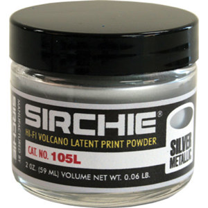  Sirchie Silver Metallic "Hi-Fi" Latent Print Powder, 2 oz/59ml 