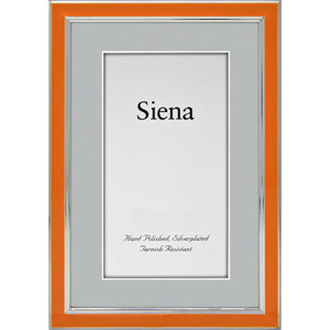 Tizo Design Siena Narrow Enamel Collection 5x7" Frame 5120ORA-57