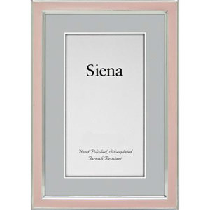 Tizo Design Siena Narrow Enamel Collection 5x7" Frame 5120PNK-57