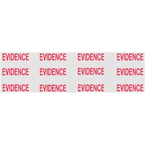  Sirchie Box Sealing Evidence Tape, Red on Clear 