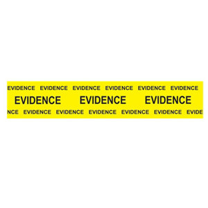  Sirchie Box Sealing Evidence Tape, Black on Yellow, 2"x165' 