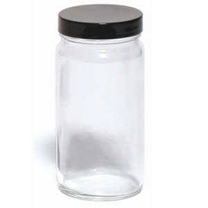  Sirchie Glass Evidence Collection Jar with Screw On Tops, 8 oz, Set of 4 