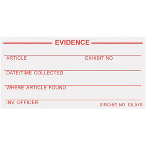 Sirchie Sirchseal Evidence Identification 1.5x3