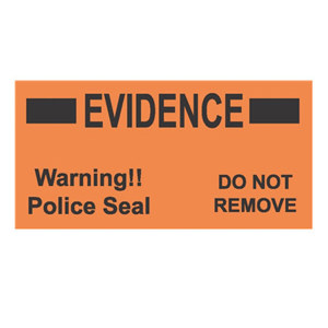 Sirchie Sirchseal Evidence Police Seal 1.5x3" Labels
