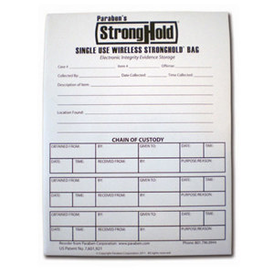 Sirchie 13x9" Single Use Stronghold Evidence Storage Bags