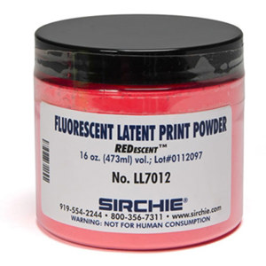  Sirchie REDescent 16oz Fluorescent Latent Print Powder 
