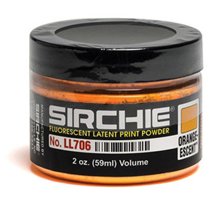  Sirchie ORANGEescent Fluorescent Latent Print Powder, 2oz / 59ml 