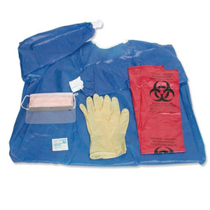  Sirchie Personal Protection Kit with XX-Large Gown, Gloves & Mask 