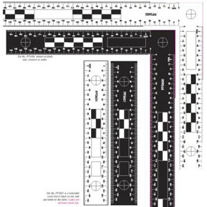 Sirchie Reversible Photo Evidence Scale PPS600