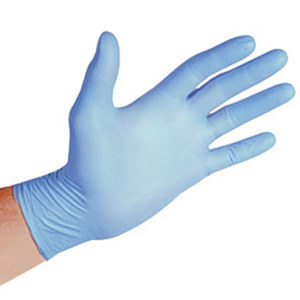  Sirchie Nitrile Gloves, Large, Box of 100, Blue 