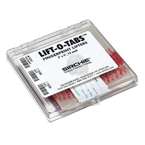  Sirchie Lift-O-Tabs 4x4" Lifter with Covers, 12 Pack, Transparent 