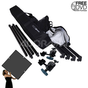 Scrim Jim Large Video Broadcast Location Kit with 72x72" Frame, Two Textiles and Carry Bag. 